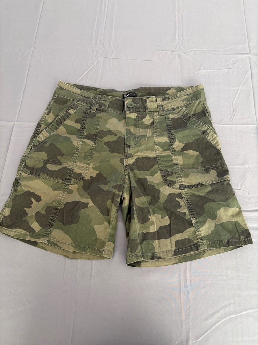 Supplies Camo Utility Shorts - Green Camouflage Sz 12